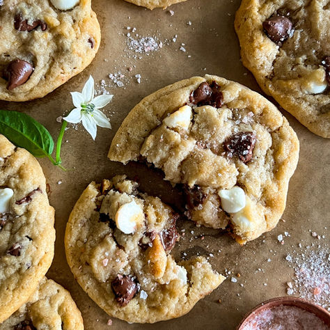 SALTED DOUBLE CHOCOLATE CHIP COOKIES (EGGLESS)