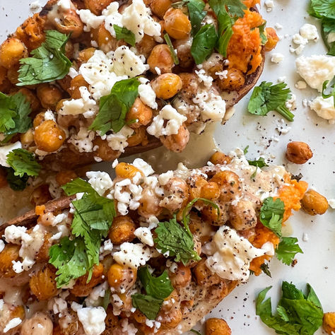 MEDITERRANEAN STUFFED SWEET POTATO