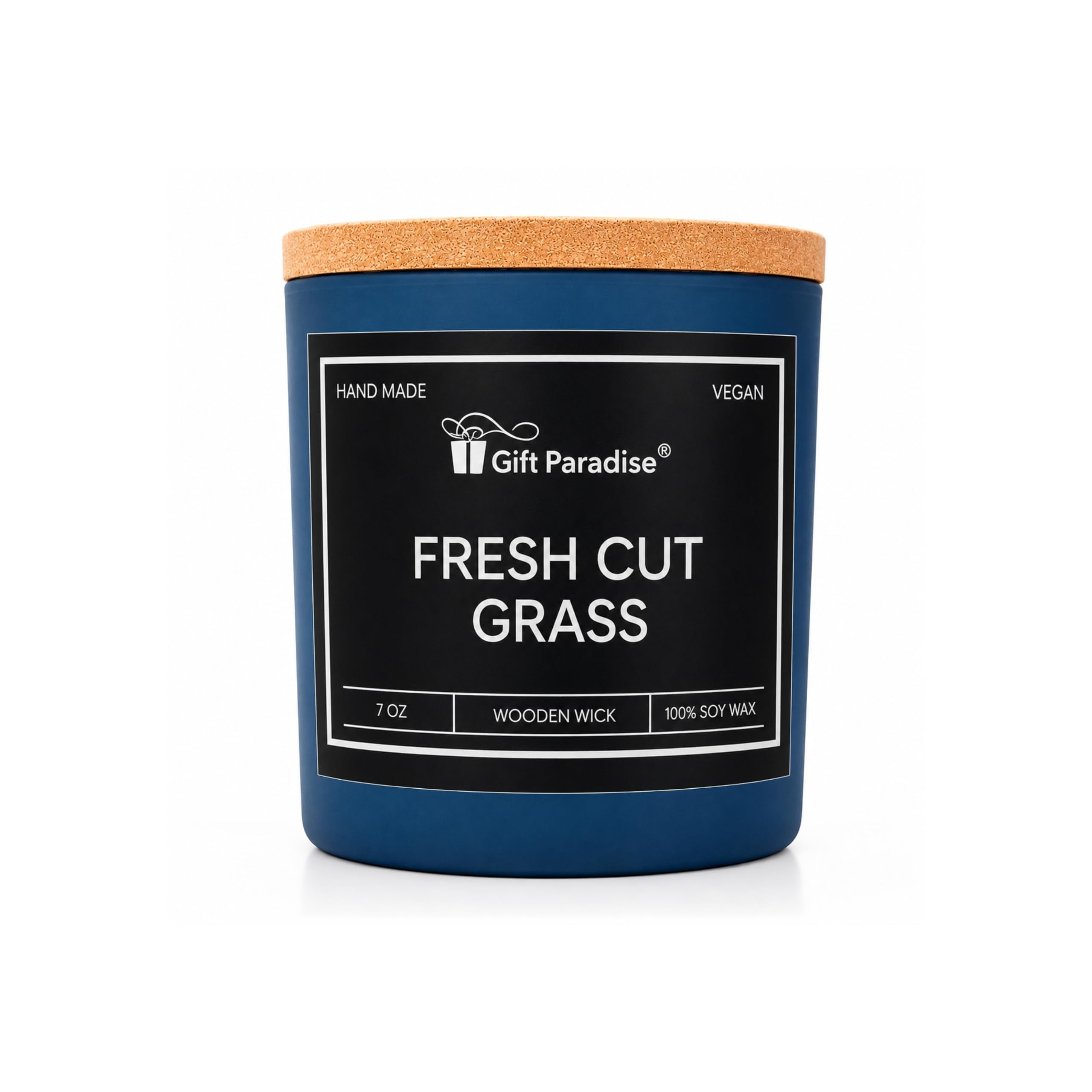 Gift Paradise Fresh Cut Grass Scented Candle – 7 oz Natural Soy Wax Candle with