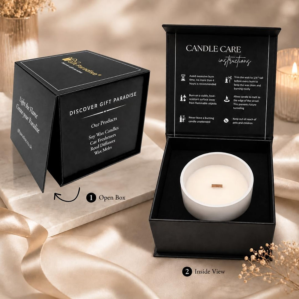 Thumbnail: Gift Paradise Bohemian Rose Scented Soy Candle, 7 oz Premium Candle with Wooden - image 5