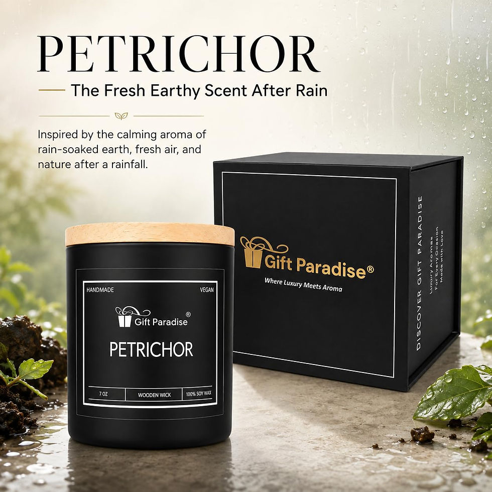 Thumbnail: Gift Paradise Petrichor Soy Candle, 7 oz, Magnetic Gift Box - image 2