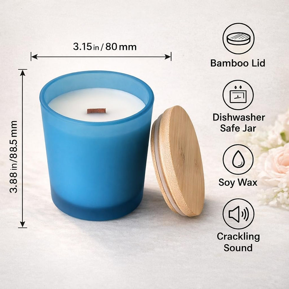 Thumbnail: Gift Paradise Lavender Driftwood Soy Wax Candle, 7 oz – Crackling Wood Wick Scen - image 5