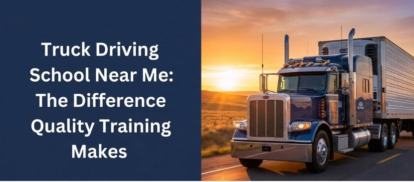 Truck Driving School Near Me: The Difference Quality Training Makes