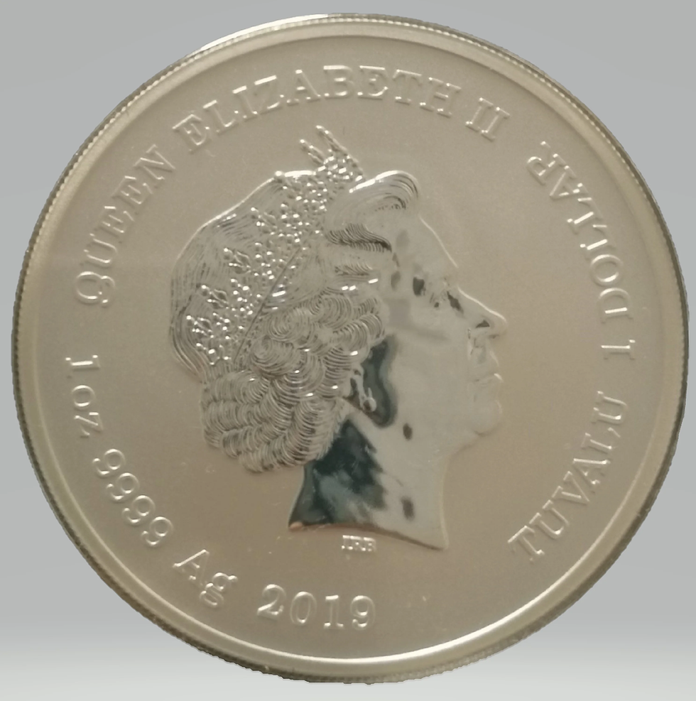 Thumbnail: 2019 24k Gilded Silver Homer Simpson 1 Oz Edition