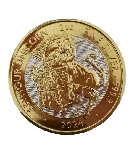 コレクション 2024 King of Beasts Coin $20 The Royal Tudor Beasts 2024 Seymour Unicorn 2oz Silver