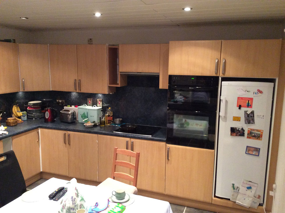 Kitchen prior to reface