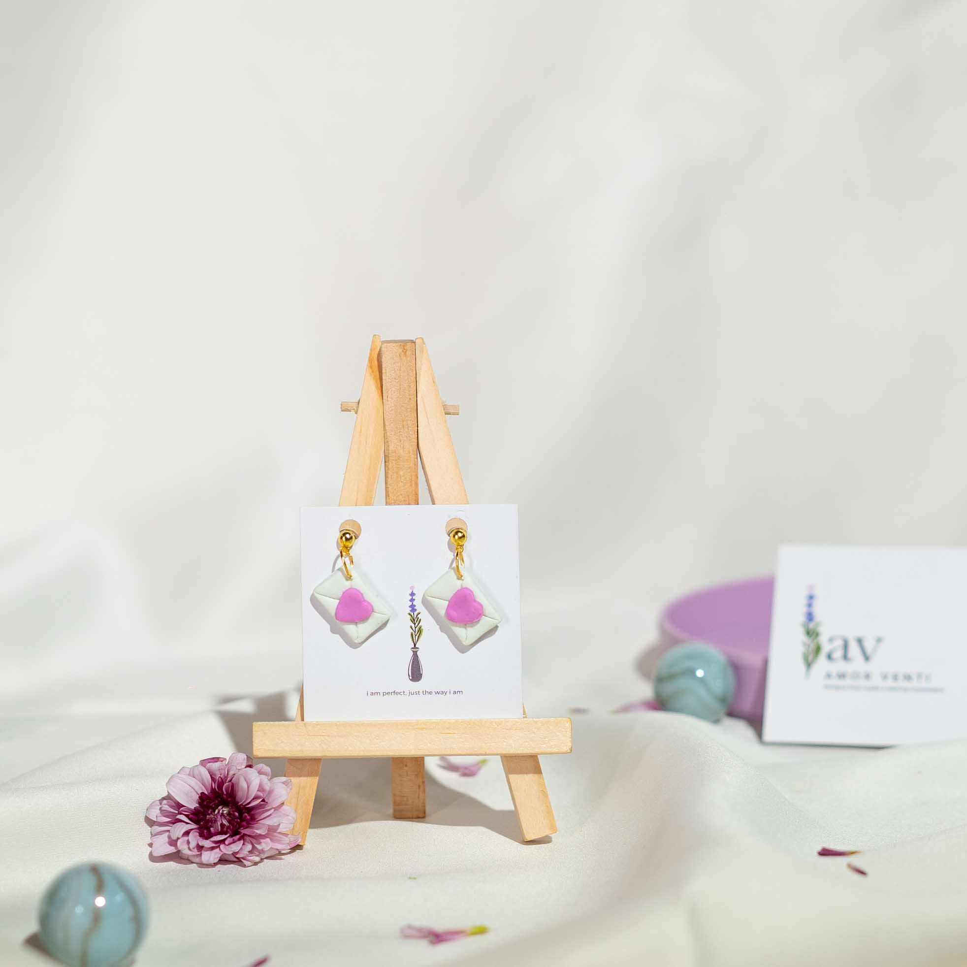 Heart Letter Earrings