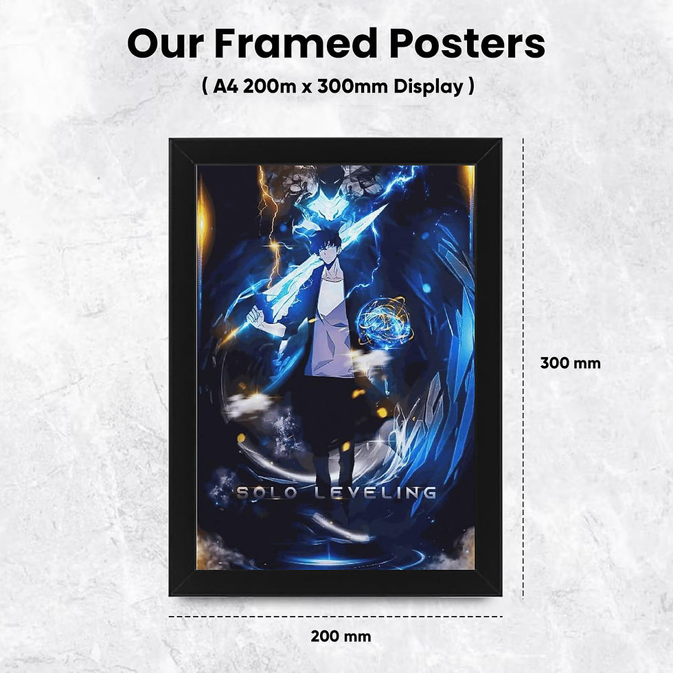 Thumbnail: Solo Leveling Anime Poster – Epic Action Wall Art, Dark Fantasy Power Design Pri