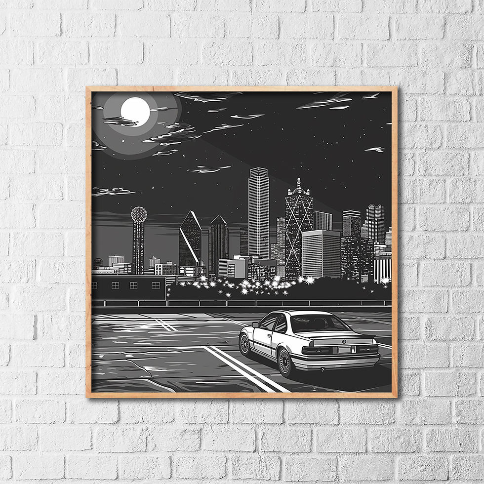 Thumbnail: Black and White Retro Cityscape
