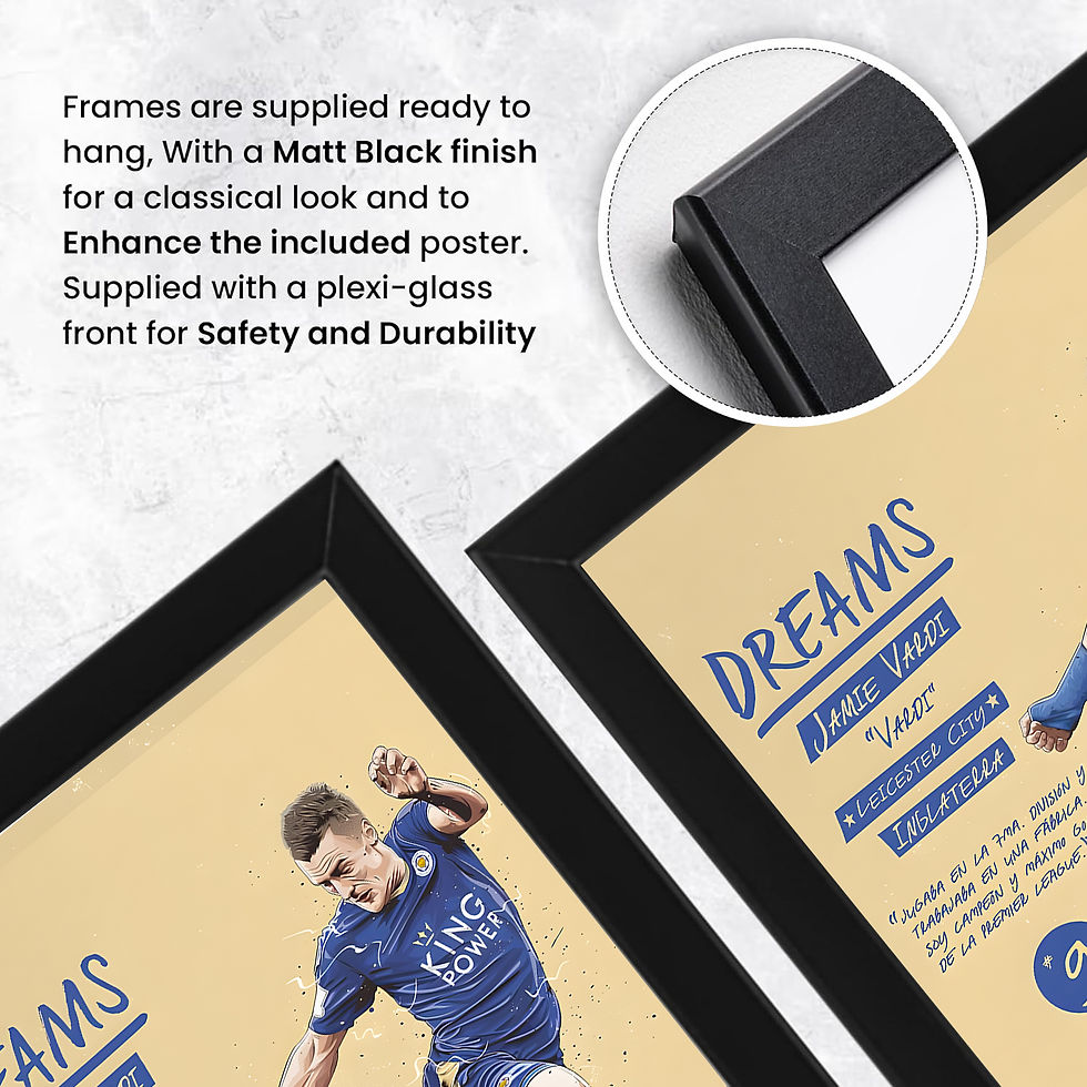 Thumbnail: Striker’s Glory Poster – Jamie Vardy Finishing Touch Soccer Wall Art