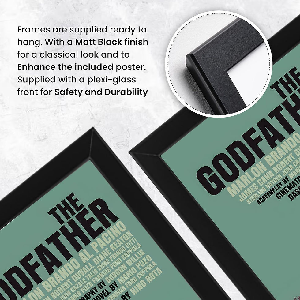 Thumbnail: The Godfather Poster – Minimal Movie Art, Classic Mafia Film Wall Decor, Vintage