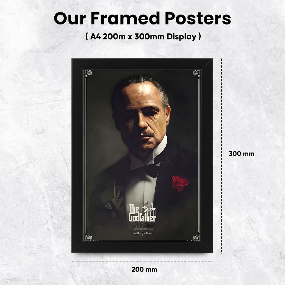 Thumbnail: The Godfather Poster – Classic Movie Wall Art – Vintage Cinematic Portrait – Maf
