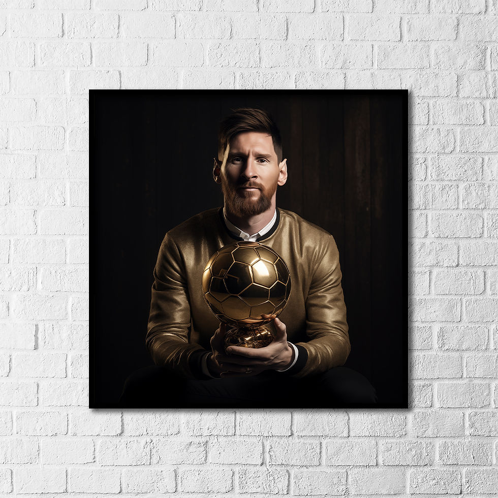 Thumbnail: Famous Footballer with Golden Football Trophy