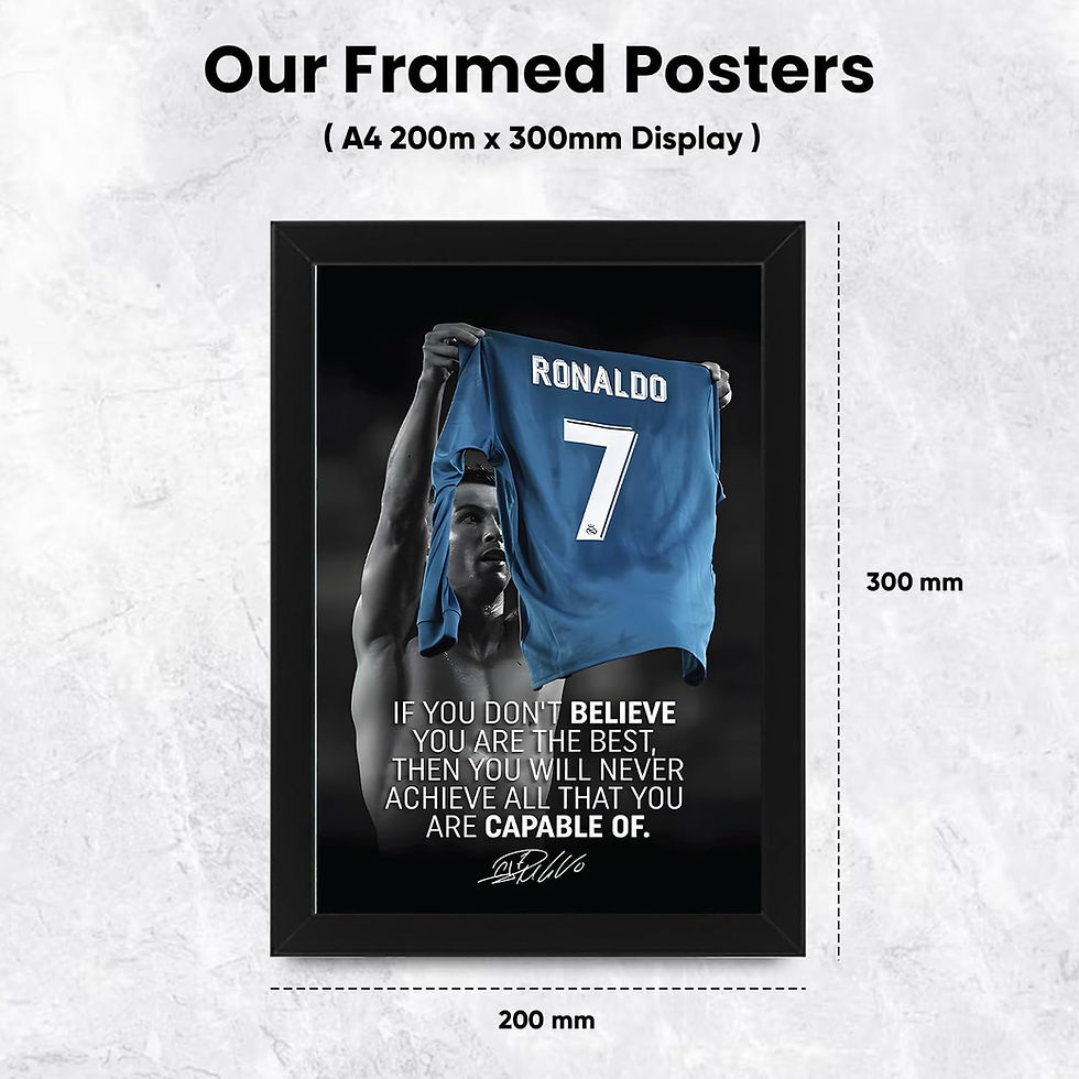Thumbnail: Cristiano Ronaldo Motivational Poster – Football Legend Wall Art, Inspirational