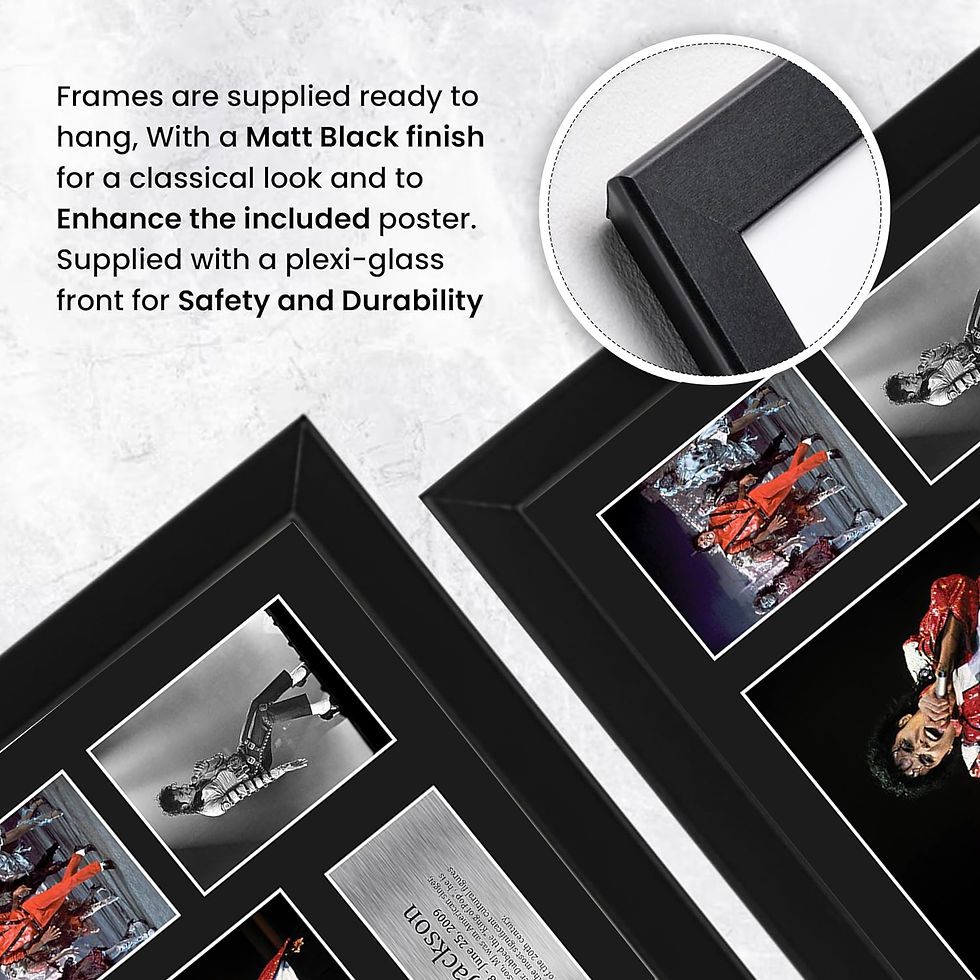 Thumbnail: Michael Jackson Framed Poster – Signature Style King of Pop Wall Art