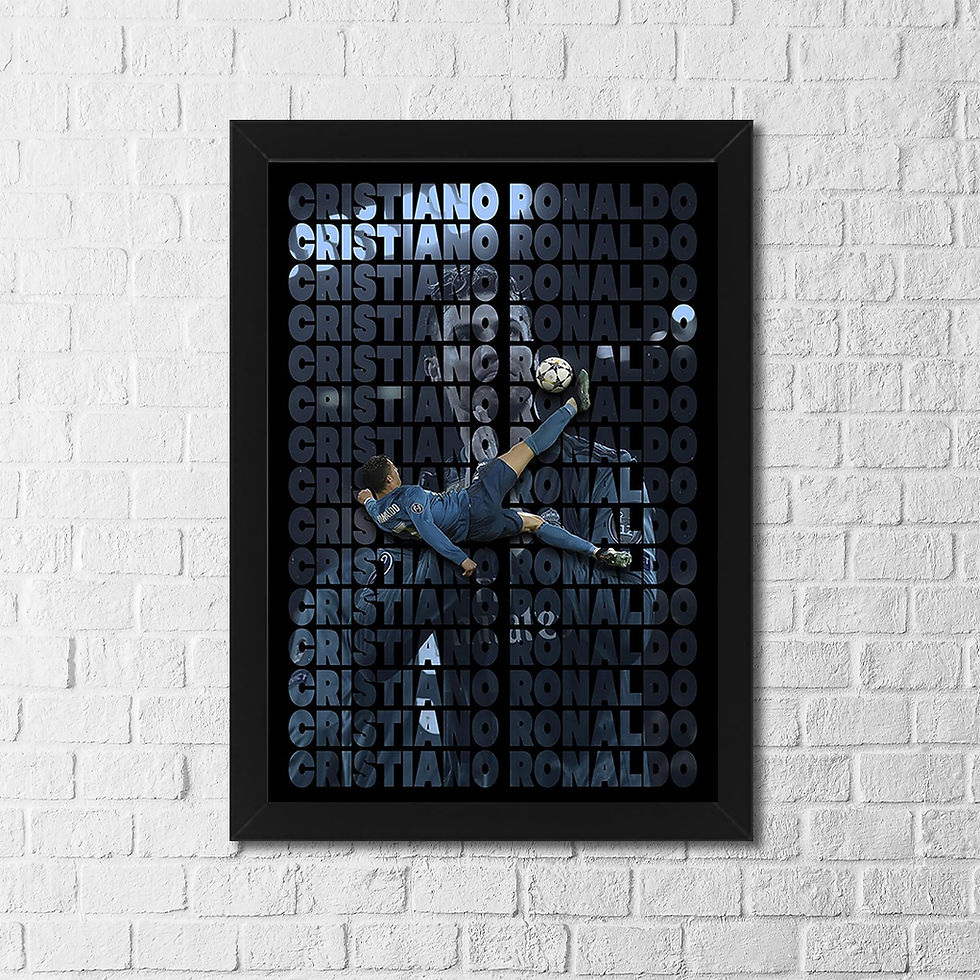 Thumbnail: Cristiano Ronaldo Bicycle Kick Poster – Football Wall Art, Iconic Sports Action