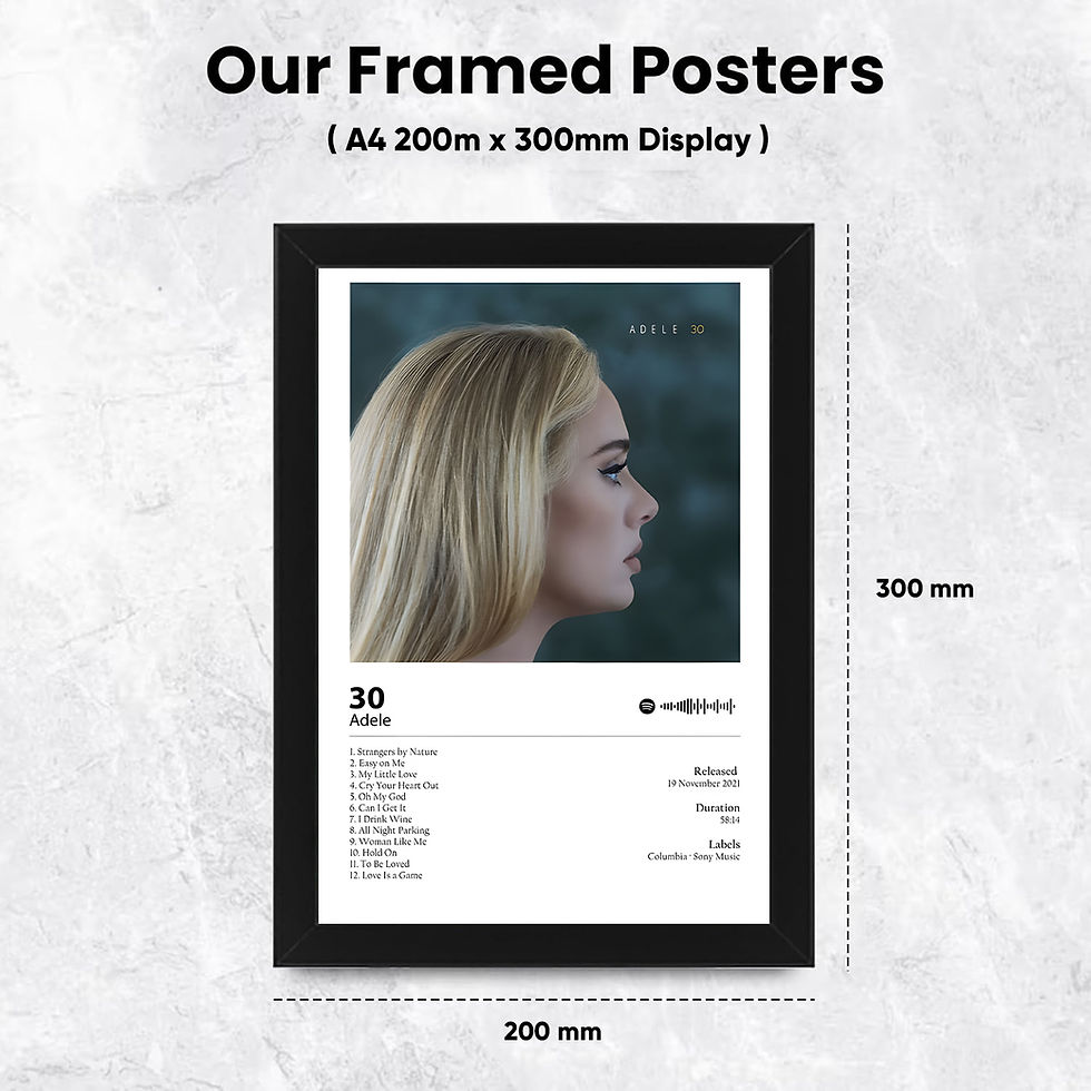 Thumbnail: Adele 30 Album Poster – Minimal Music Wall Art – Modern Tracklist Print – Aesthe