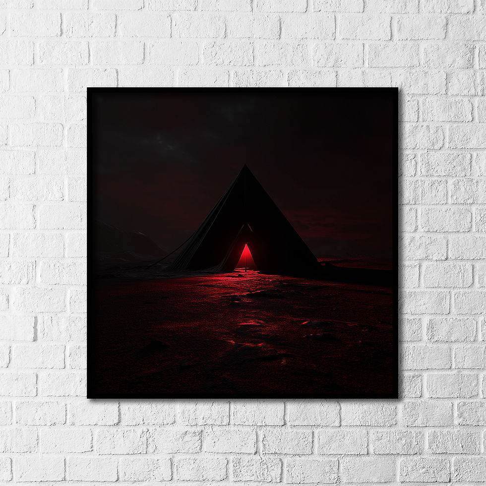 Thumbnail: Pyramid Dark Planet Sci-Fi Art