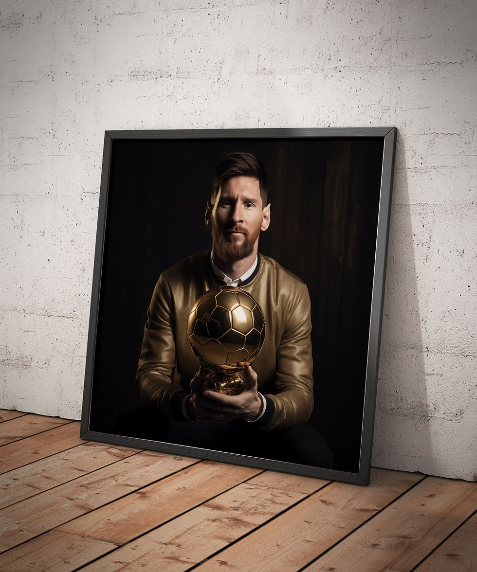 Thumbnail: Famous Footballer with Golden Football Trophy