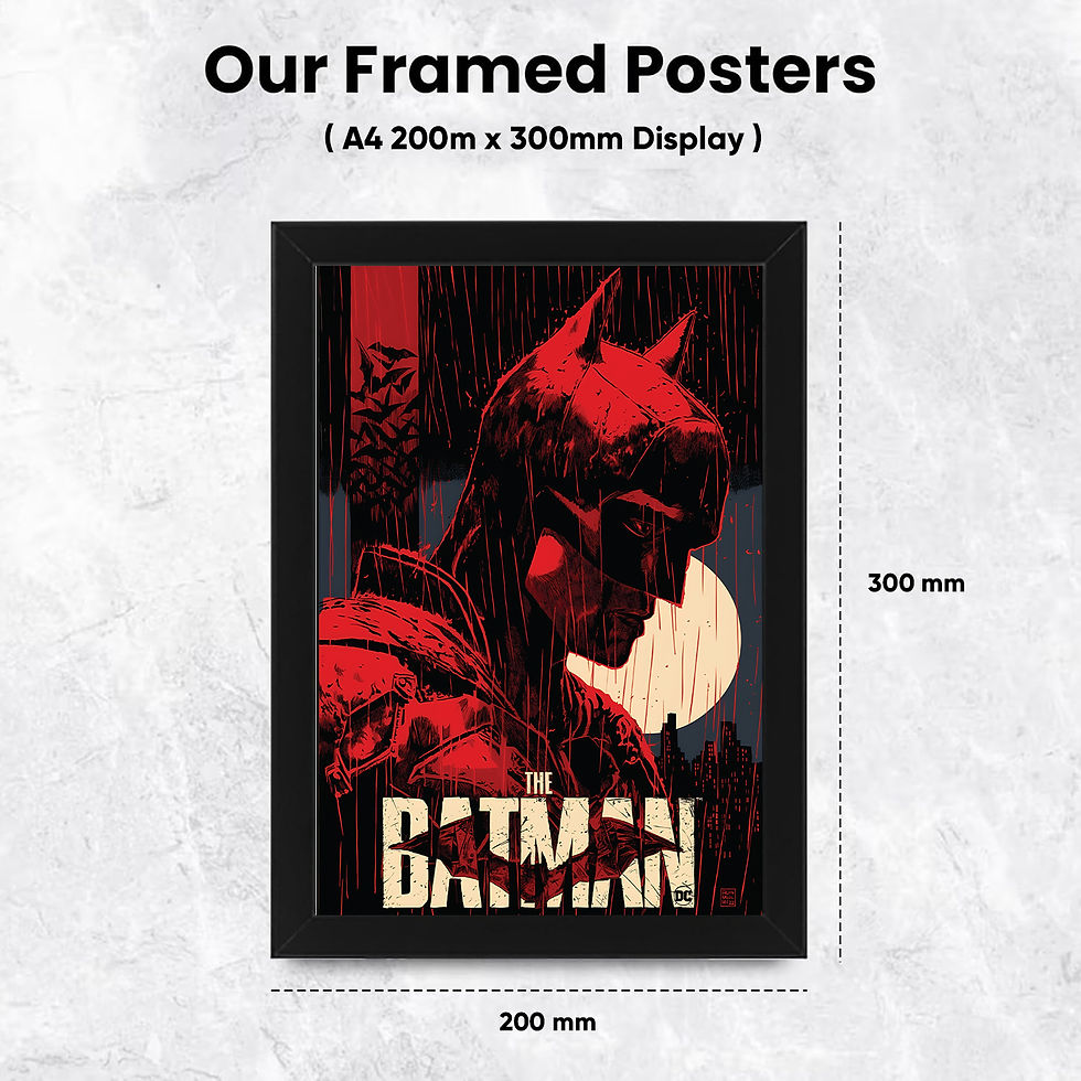 Thumbnail: The Batman Dark Knight Poster – Gotham's Vigilante in Striking Contrast