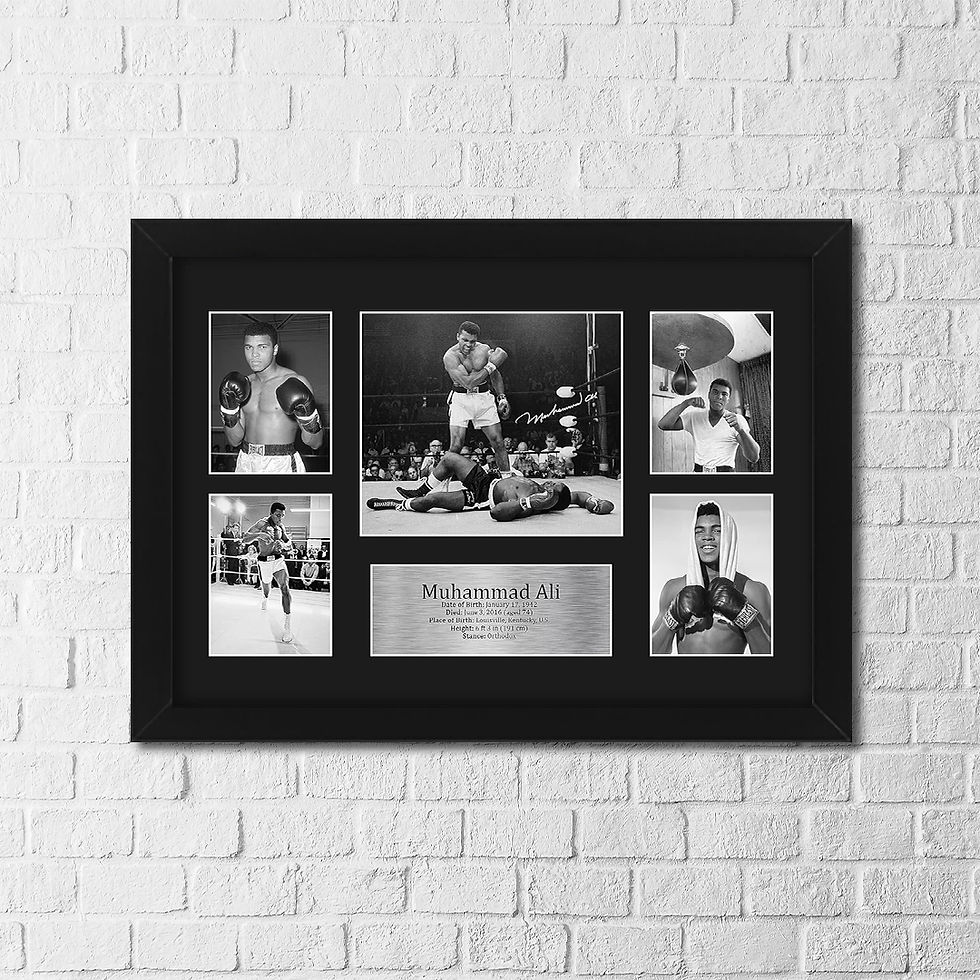 Thumbnail: Muhammad Ali Framed Poster – Signature Style Boxing Legend Wall Art