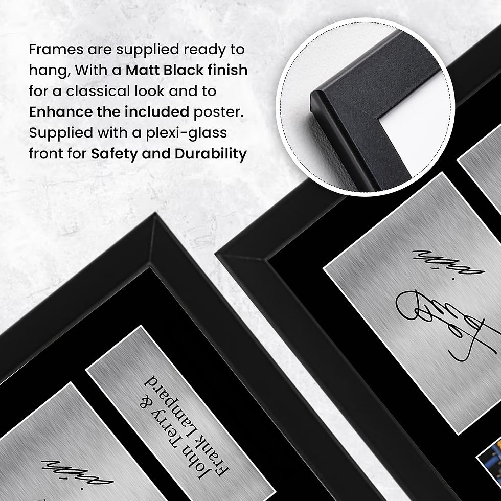Thumbnail: John Terry & Frank Lampard Framed Poster – Signature Style Football Legends Wall