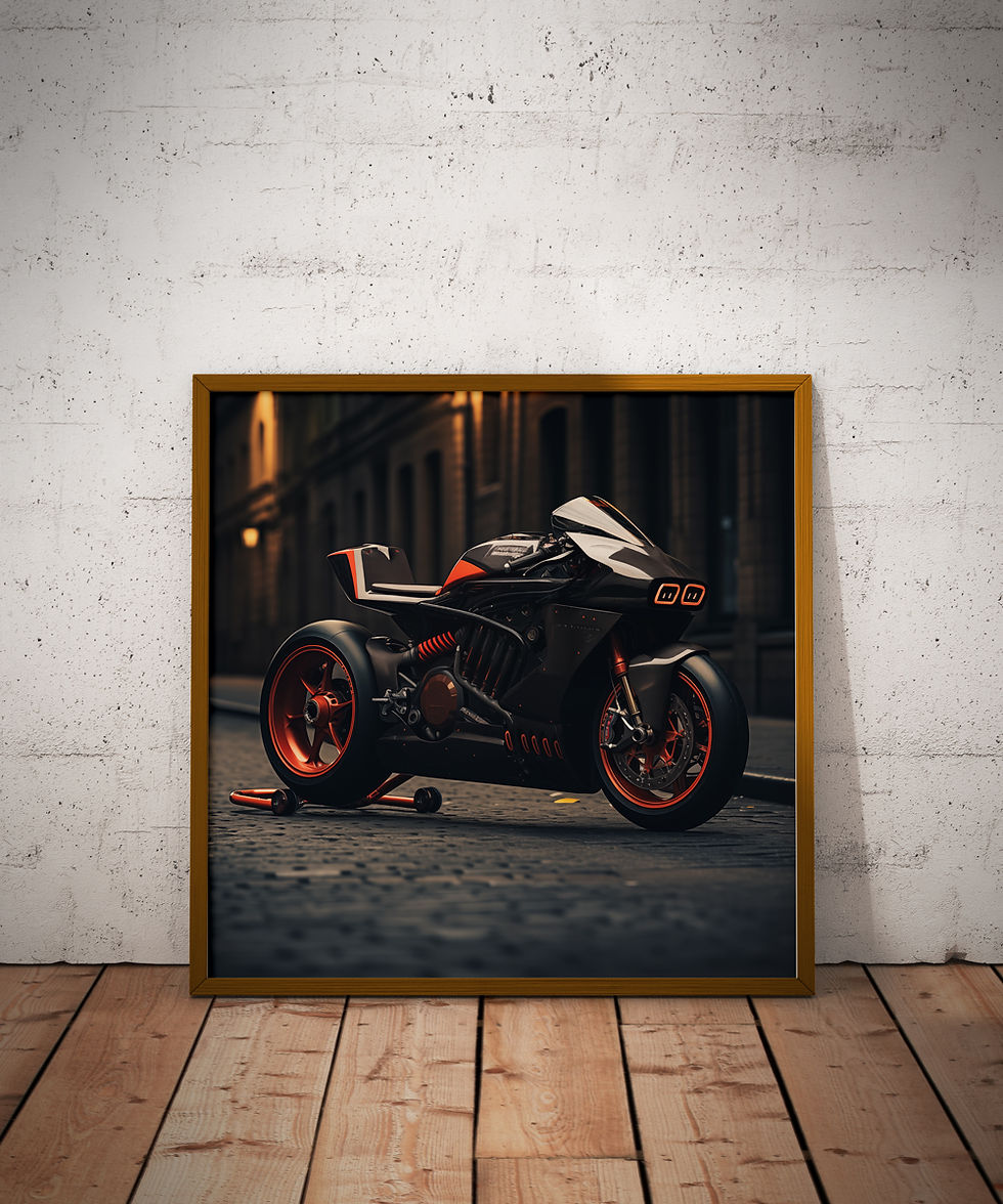 Thumbnail: Dynamic Motorcycle Art