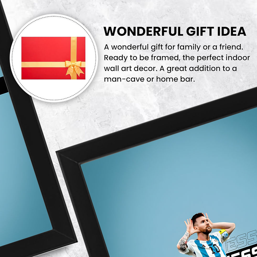 Thumbnail: Lionel Messi Poster – Minimal Football Wall Art – Argentina Clean Design Print
