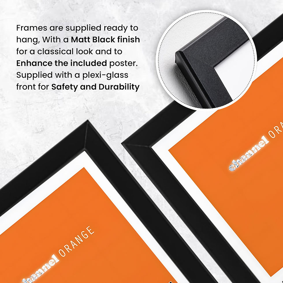 Thumbnail: Channel Orange Style Poster – Minimal Orange Aesthetic Album Wall Art, Modern Mu