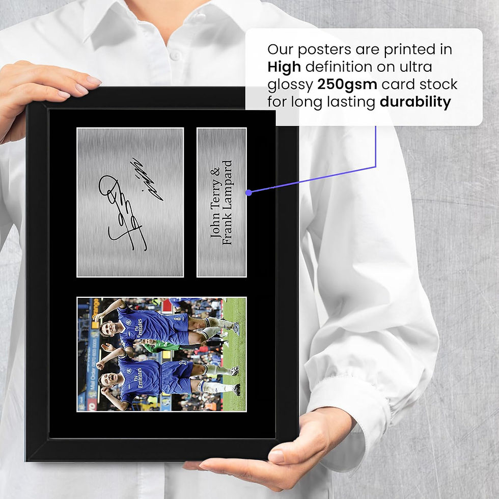 Thumbnail: John Terry & Frank Lampard Framed Poster – Signature Style Football Legends Wall