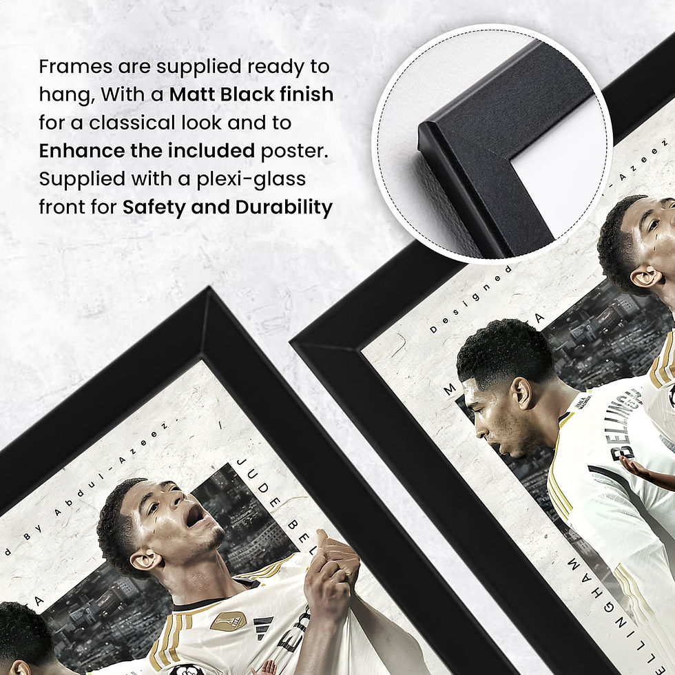 Thumbnail: Jude Bellingham Poster – Real Madrid Football Wall Art – Modern Player Collage P