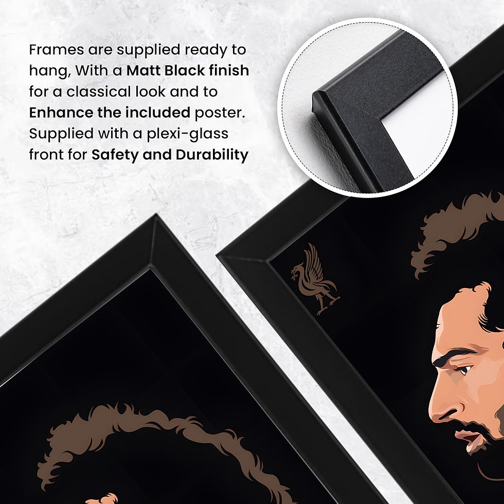 Thumbnail: Mohamed Salah Poster – Typography Portrait Wall Art – Artistic Football Design P