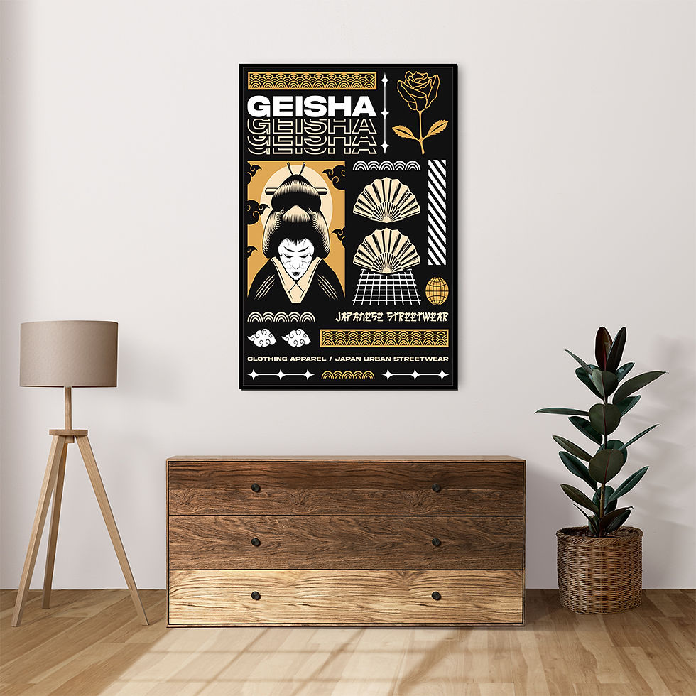 Thumbnail: Geisha Urban Streetwear Art Print