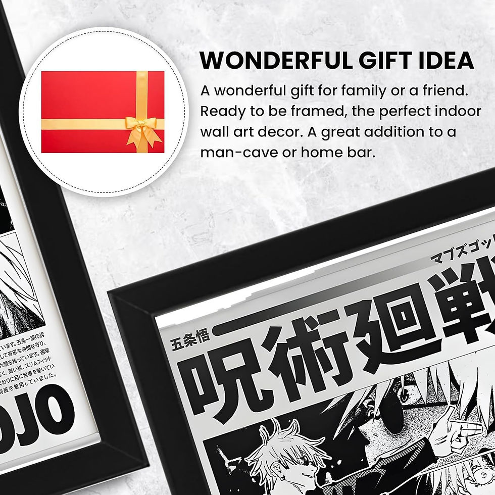 Thumbnail: Jujutsu Anime Poster – Satoru Gojo Manga Style Wall Art, Black & White Japanese