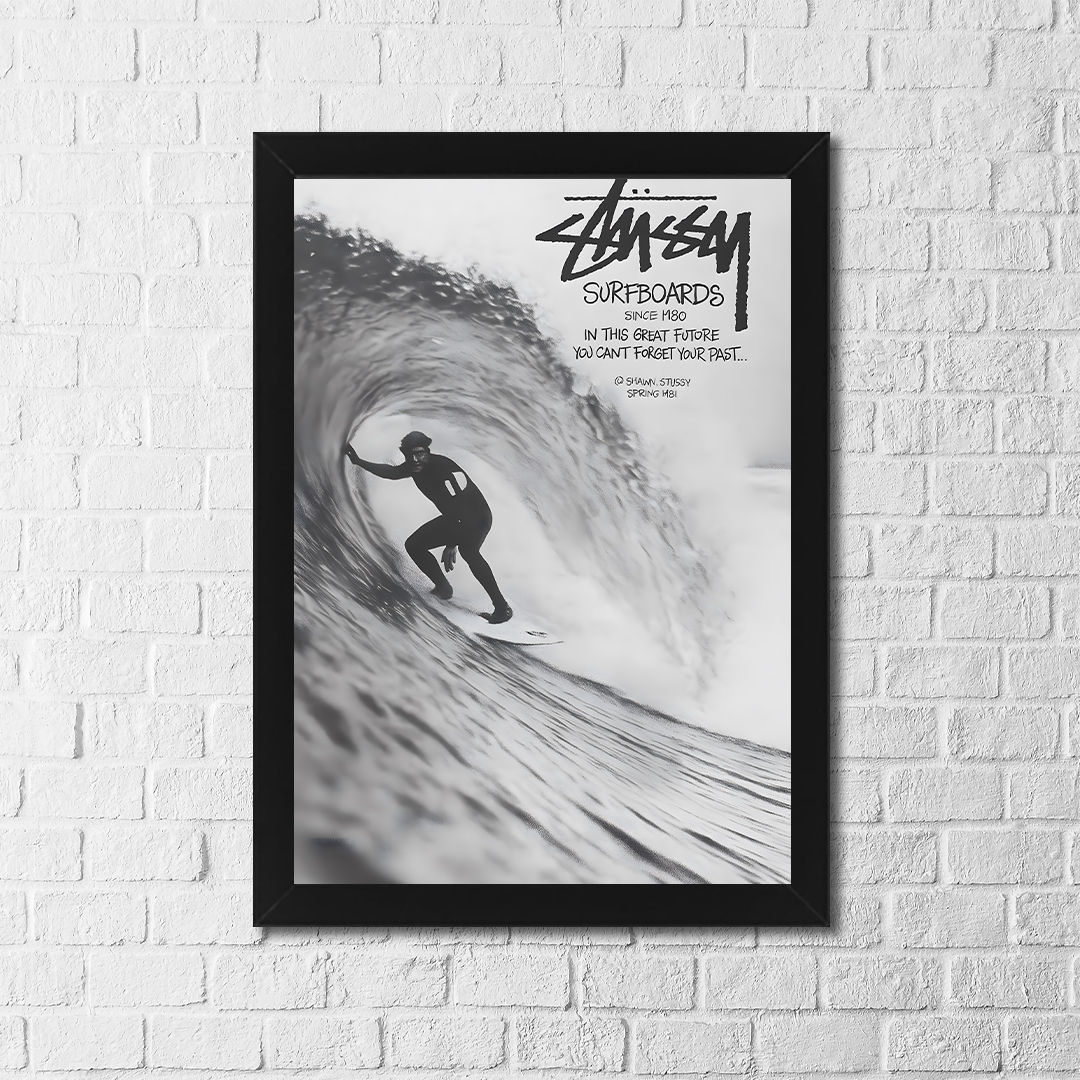 Surf Retro Poster Wall Art – 12×18 inch Unframed
