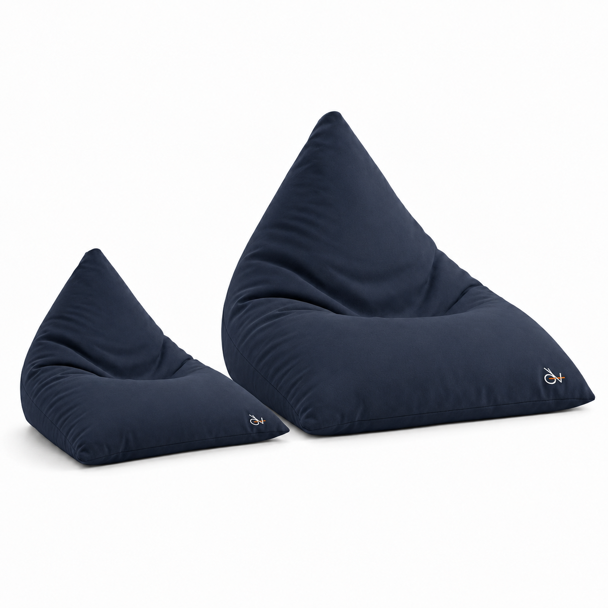 Triangle Bean Bag Chair, Comfortable Floor Lounge Seat with High Back Support