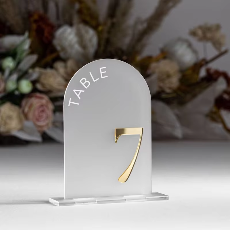 Thumbnail: Elegant Acrylic Table Number Signs