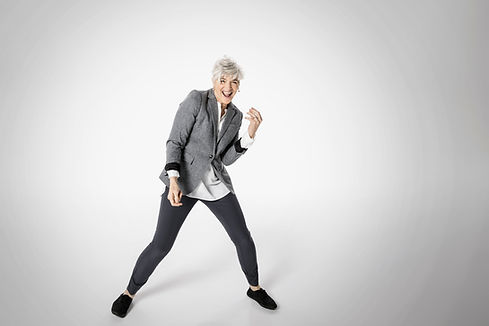 Playful Senior Woman