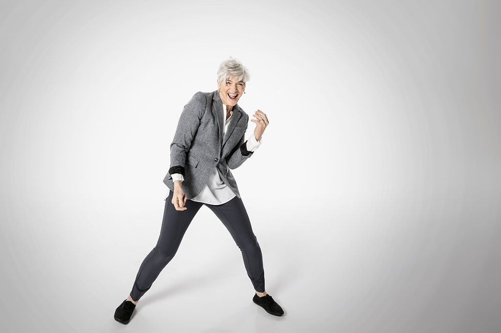 Playful Senior Woman