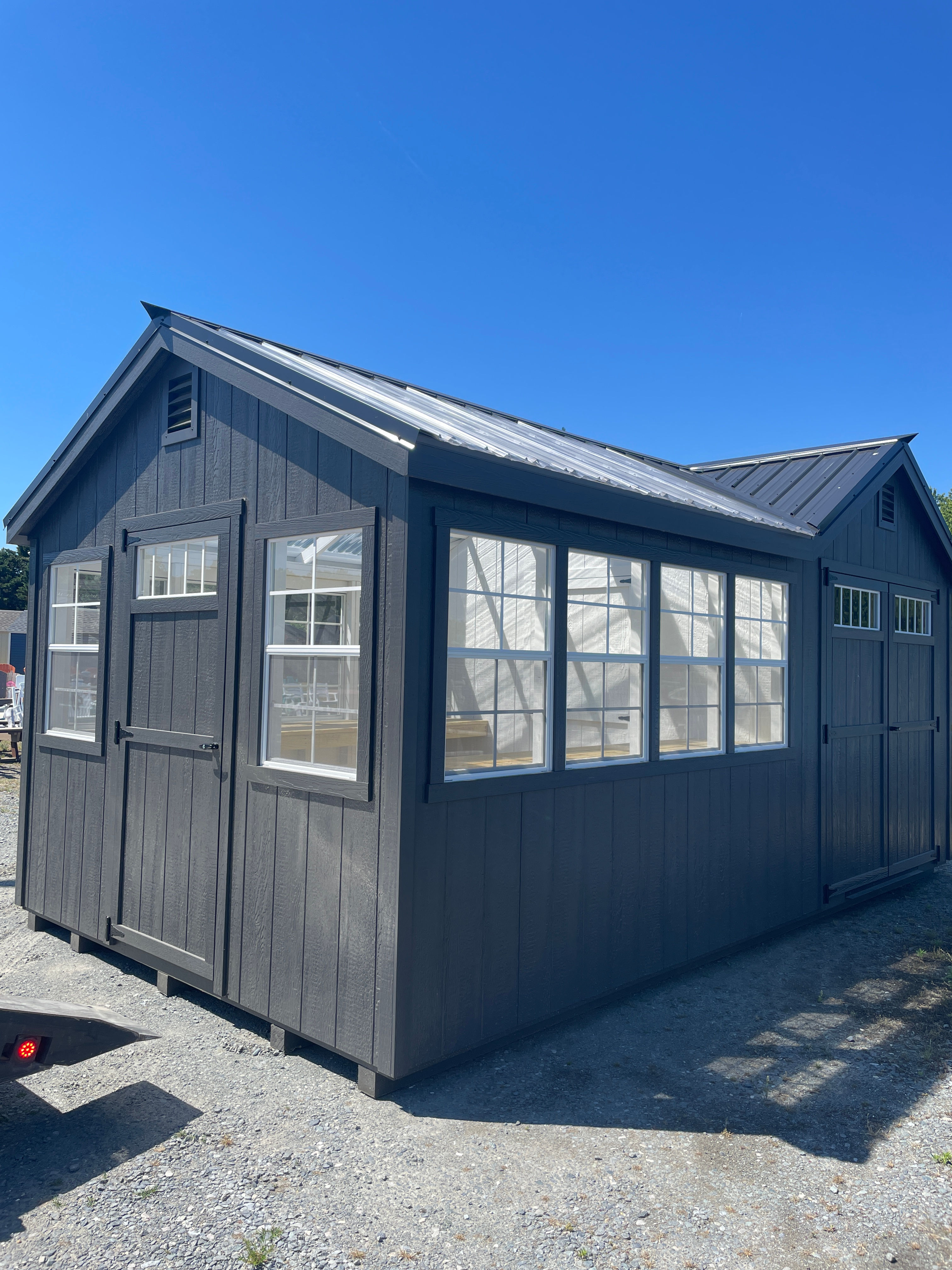 10x18 Potting Shed Greenhouse Combo