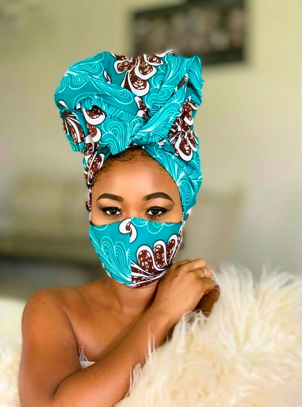 QueenBlue Headwrap Only