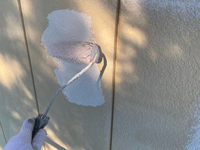 福島県本宮市にて外壁塗装工事(金属サイディング)