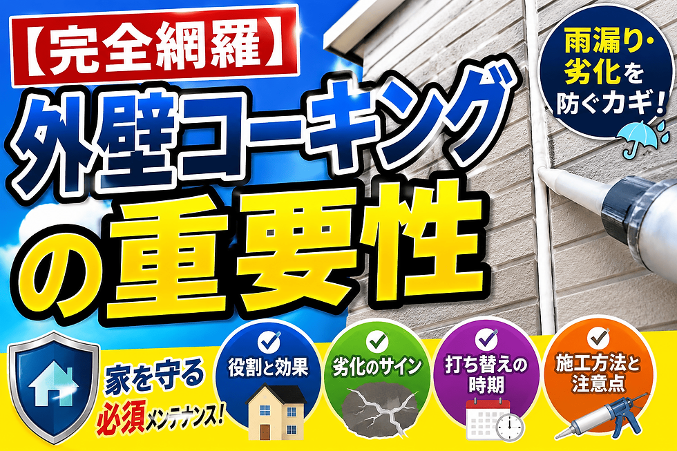 外壁コーキングの重要性