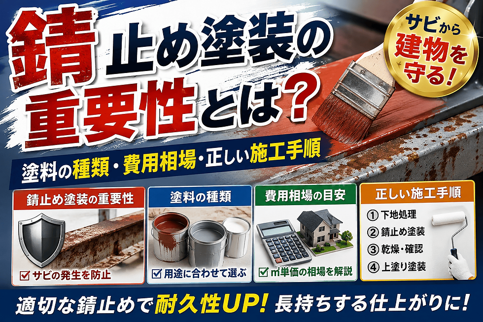 錆止め塗装の重要性とは?