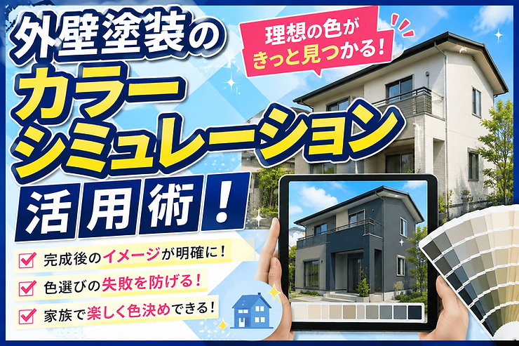 外壁塗装のカラーシミュレーション活用術