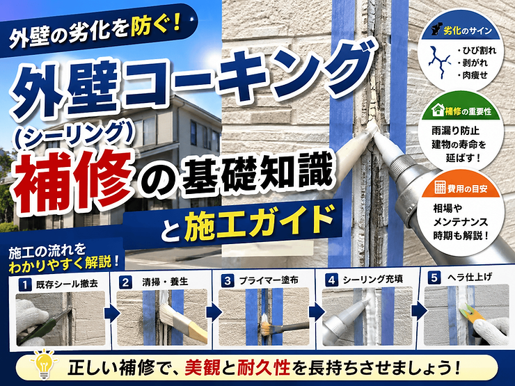 外壁コーキング補修の基礎知識と施工ガイド