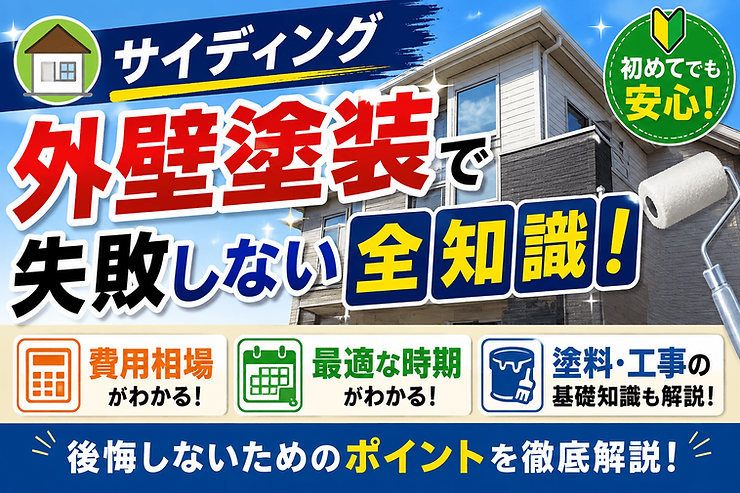サイディング外壁塗装で失敗しない全知識
