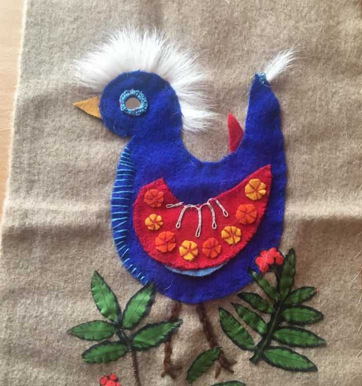 Påsktema. Hej Slöjdcafé - broderi/lagning