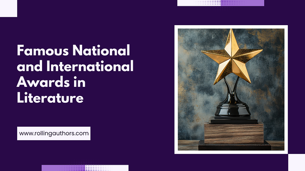 Famous National and International Awards in Literature