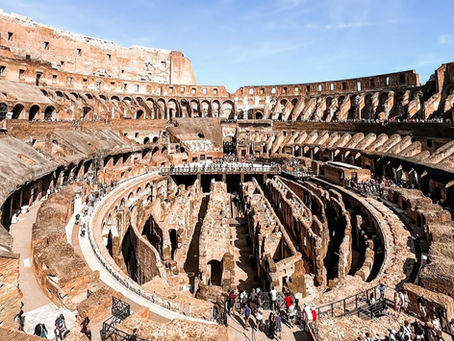 Colosseum interior with arena floor and exposed hypogeum — 2025 tour guide on tickets, prices, and booking tips. Photo by meggk_.